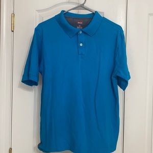 Turquoise short sleeve polo